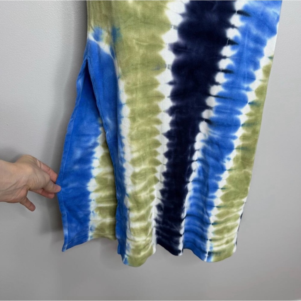 Price Firm YF & B Iggy Dress, Tie Dye Ribbed Midi Side Slit Racerback, XS - Picture 6 of 13